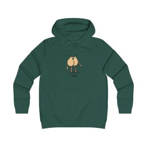 Sudadera universitaria mujer - Verde botella - Camiseta «Cul…»