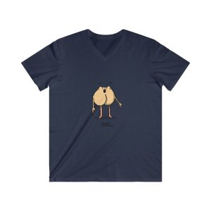 Camiseta hombre entallada cuello de pico - Azul marino - Camiseta «Cul…»