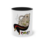 Taza bicolor - Negro - Camiseta Puig es fumat Taza bicolor - Negro - Camiseta Puig es fumat