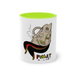 Taza bicolor - Verde claro - Camiseta Puig es fumat Taza bicolor - Verde claro - Camiseta Puig es fumat