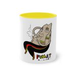 Taza bicolor - Amarillo - Camiseta Puig es fumat Taza bicolor - Amarillo - Camiseta Puig es fumat