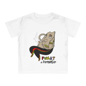 Camiseta de bebe - Blanco - Camiseta Puig es fumat