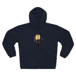 Sudadera capucha con cremallera premium - Azul marino - Camiseta «Cul…»