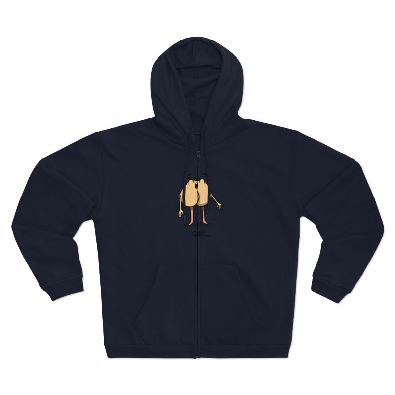 Sudadera capucha con cremallera premium - Azul marino - Camiseta «Cul…»