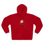 Sudadera capucha con cremallera premium - Rojo - Camiseta «Cul…»