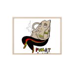 Poster con marco de madera - Marco de madera natural - Camiseta Puig es fumat Poster con marco de madera - Marco de madera natural - Camiseta Puig es fumat
