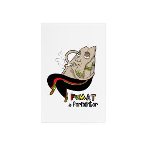 Cartel de metacrilato con soporte - Camiseta Puig es fumat
