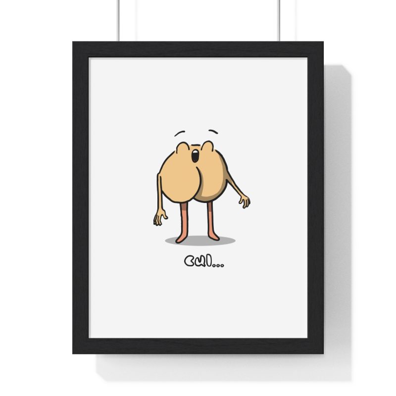 Poster enmarcado vertical - Negro - Camiseta «Cul…» Poster enmarcado vertical - Negro - Camiseta «Cul…»
