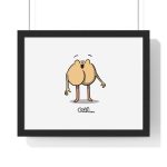 Poster enmarcado horizontal - Negro - Camiseta «Cul…»