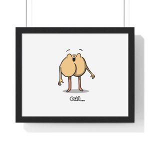 Poster enmarcado horizontal - Negro - Camiseta «Cul…»
