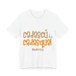 Camiseta jersey manga corta - Blanco - Camiseta «Cadascú és cadasqual»