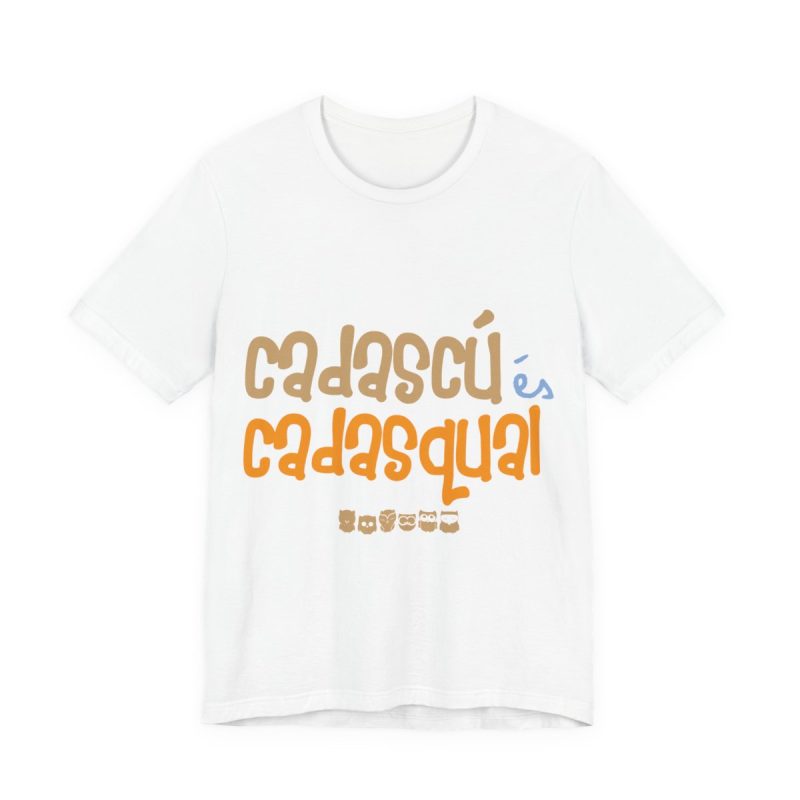 Camiseta jersey manga corta - Blanco - Camiseta «Cadascú és cadasqual»