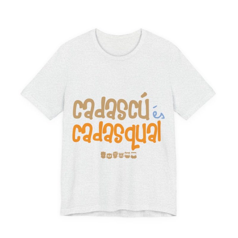 Camiseta jersey manga corta - Gris ceniza - Camiseta «Cadascú és cadasqual»
