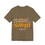 Camiseta jersey manga corta - Verde oliva jaspeado - Camiseta «Cadascú és cadasqual»