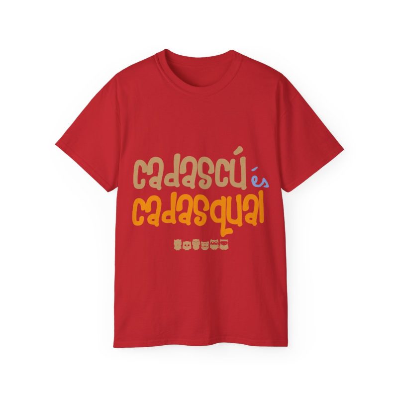 Camiseta ultra algodon - Rojo - Camiseta «Cadascú és cadasqual»