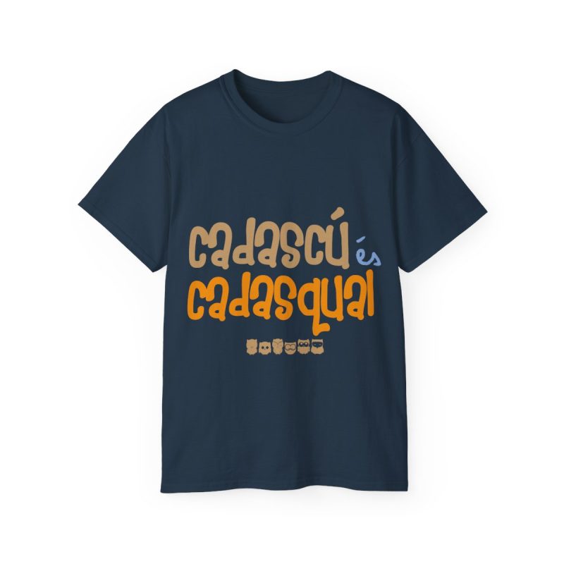 Camiseta ultra algodon - Azul crepusculo - Camiseta «Cadascú és cadasqual»