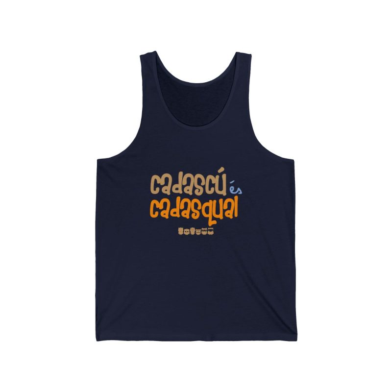 Camiseta de tirantes - Azul marino - Camiseta «Cadascú és cadasqual»