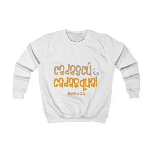 Sudadera infantil - Blanco artico - Camiseta «Cadascú és cadasqual»