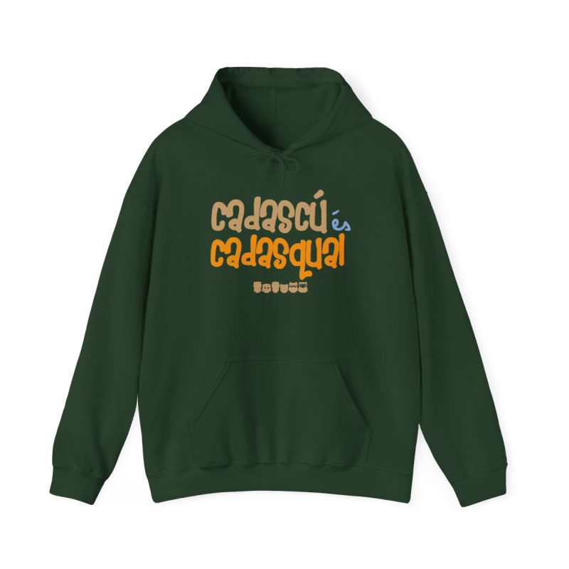 Sudadera con capucha - Verde bosque - Camiseta «Cadascú és cadasqual»