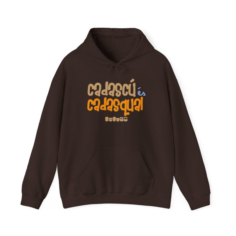 Sudadera con capucha - Marron chocolate oscuro - Camiseta «Cadascú és cadasqual»