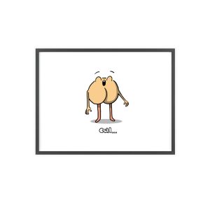 Poster con marco de madera - Marco negro - Camiseta «Cul…»