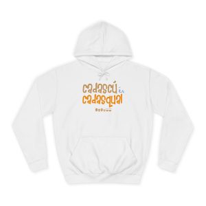 Sudadera universitaria - Blanco artico - Camiseta «Cadascú és cadasqual»