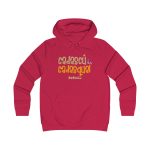 Sudadera universitaria mujer - Rojo fuego - Camiseta «Cadascú és cadasqual»