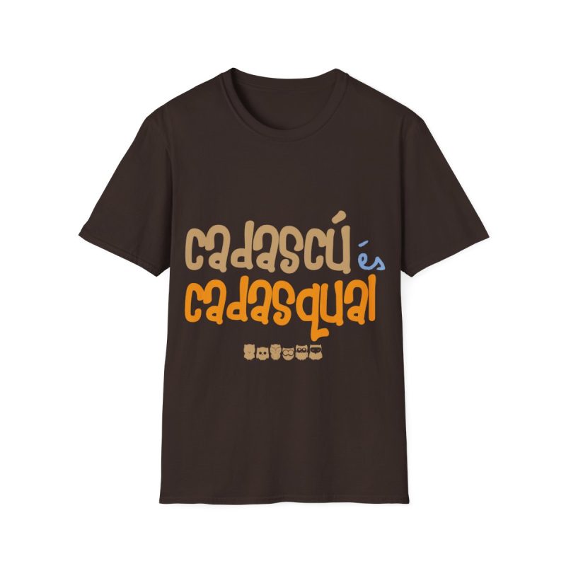 Camiseta Softstyle - Marron chocolate oscuro - Camiseta «Cadascú és cadasqual»