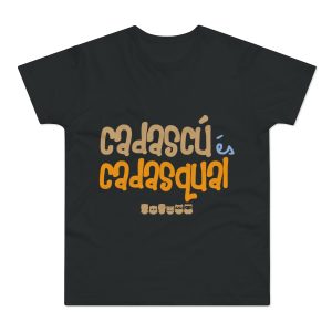 Camiseta hombre punto liso - Negro - Camiseta «Cadascú és cadasqual»