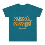 Camiseta hombre punto liso - Azul diva - Camiseta «Cadascú és cadasqual»