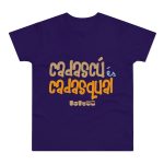 Camiseta hombre punto liso - Morado urbano - Camiseta «Cadascú és cadasqual»