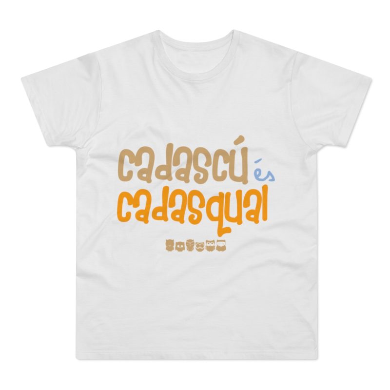 Camiseta hombre punto liso - Blanco - Camiseta «Cadascú és cadasqual»