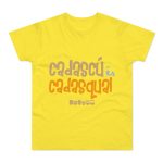Camiseta hombre punto liso - Amarillo solar - Camiseta «Cadascú és cadasqual»