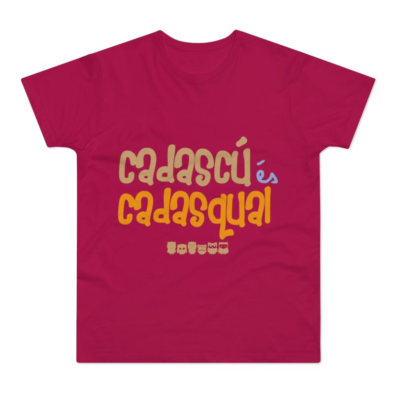 Camiseta hombre punto liso - Sorbete - Camiseta «Cadascú és cadasqual»