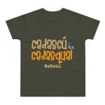 Camiseta hombre punto liso - Caqui urbano - Camiseta «Cadascú és cadasqual»