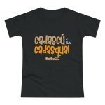 Camiseta mujer punto liso - Negro - Camiseta «Cadascú és cadasqual»