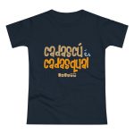 Camiseta mujer punto liso - Azul marino - Camiseta «Cadascú és cadasqual»