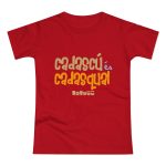 Camiseta mujer punto liso - Rojo - Camiseta «Cadascú és cadasqual»