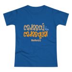 Camiseta mujer punto liso - Azul royal intenso - Camiseta «Cadascú és cadasqual»