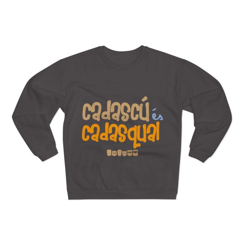 Sudadera cuello redondo premium - Antracita - Camiseta «Cadascú és cadasqual» Sudadera cuello redondo premium - Antracita - Camiseta «Cadascú és cadasqual»