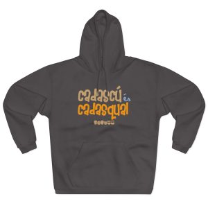 Sudadera con capucha cerrada - Antracita - Camiseta «Cadascú és cadasqual»