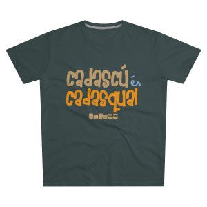 Camiseta hombre corte moderno - Gris marengo - Camiseta «Cadascú és cadasqual»