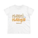 Camiseta mujer algodon medio - Blanco - Camiseta «Cadascú és cadasqual» Camiseta mujer algodon medio - Blanco - Camiseta «Cadascú és cadasqual»