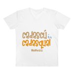 Camiseta hombre cuello de pico Presenter - Blanco - Camiseta «Cadascú és cadasqual»