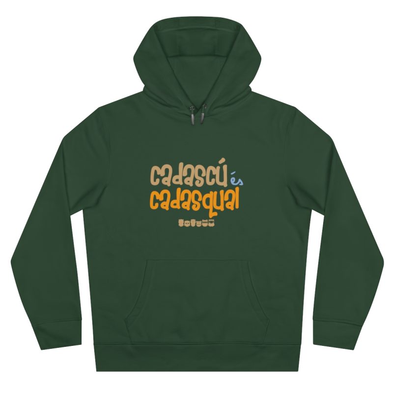 Sudadera con capucha King - Verde botella - Camiseta «Cadascú és cadasqual»