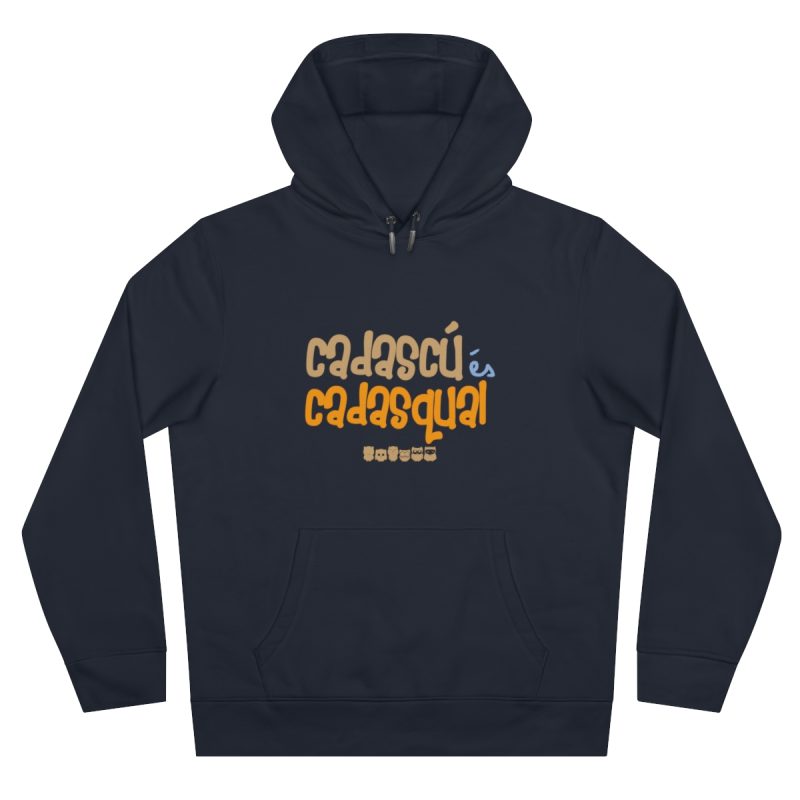 Sudadera con capucha King - Azul marino - Camiseta «Cadascú és cadasqual»