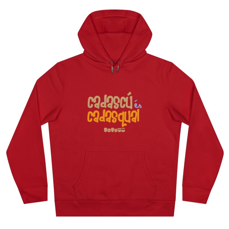 Sudadera con capucha King - Rojo - Camiseta «Cadascú és cadasqual»
