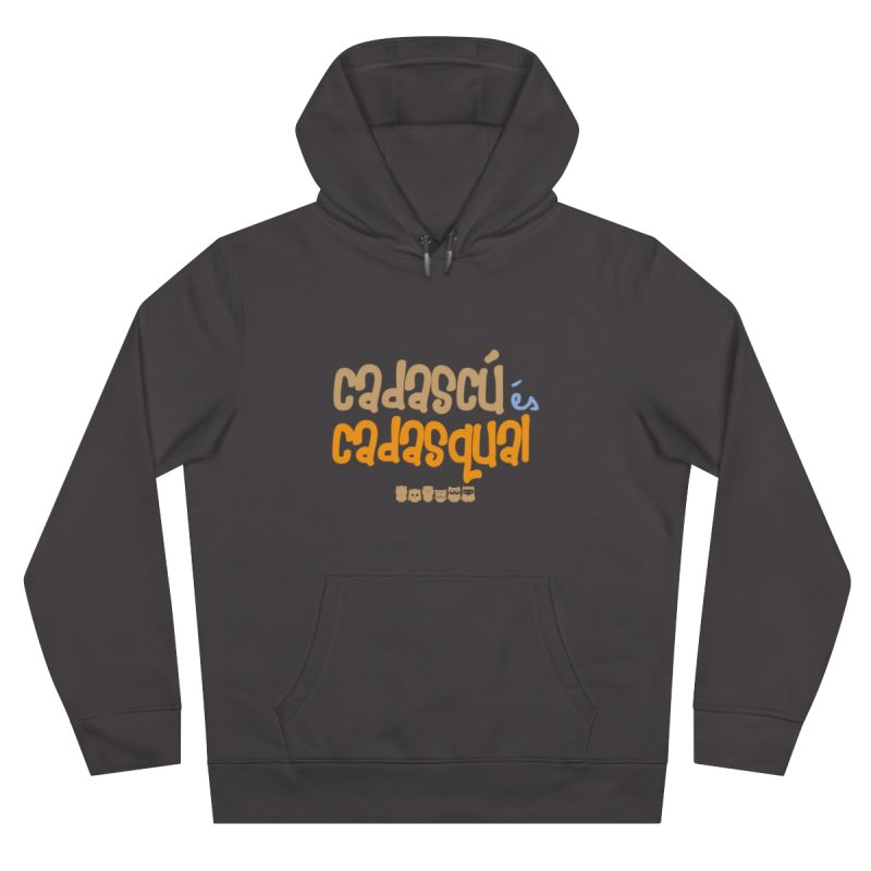 Sudadera con capucha King - Gris asfalto - Camiseta «Cadascú és cadasqual»