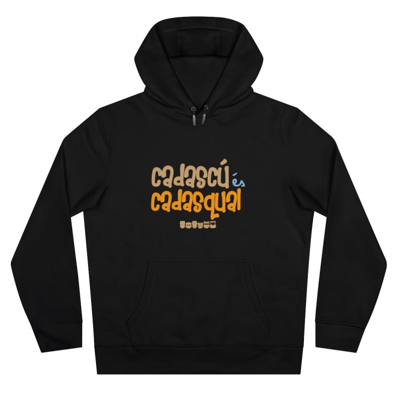 Sudadera con capucha King - Negro puro - Camiseta «Cadascú és cadasqual»