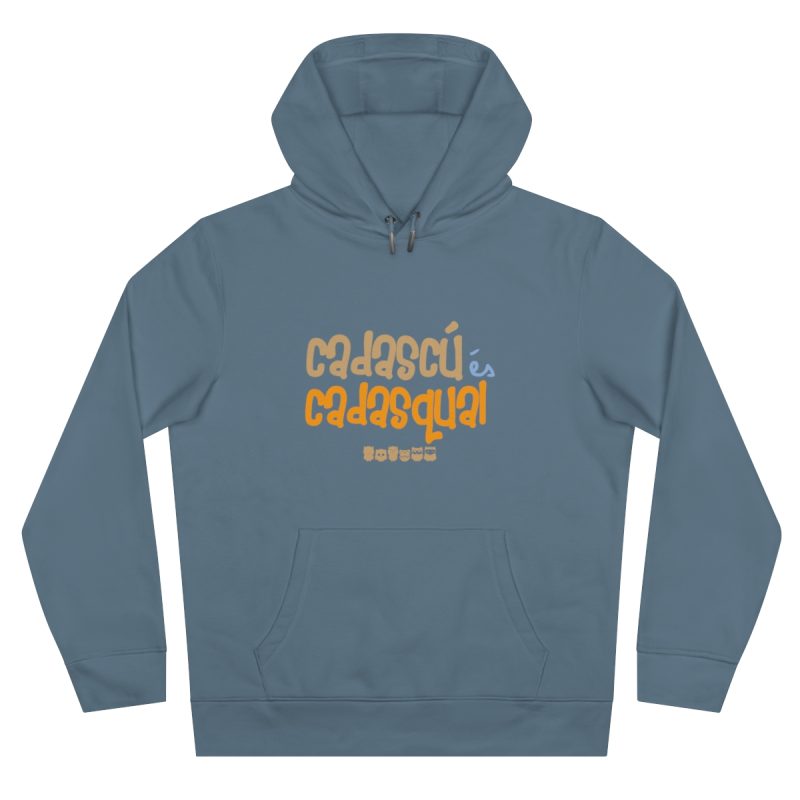 Sudadera con capucha King - Azul nordico - Camiseta «Cadascú és cadasqual»